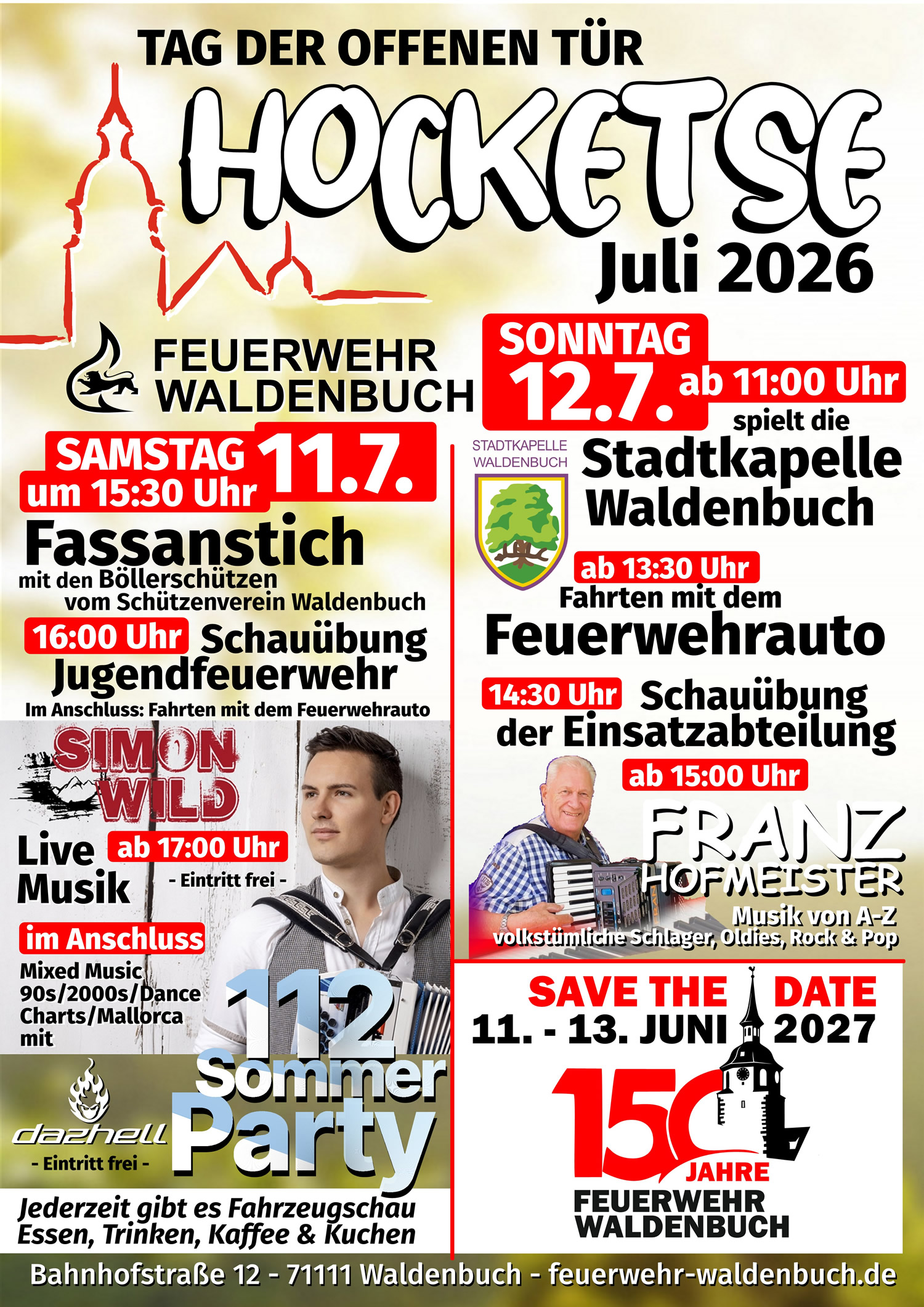 Feuerwehr Waldenbuch Fest 2024 - Tag der offenen Türe