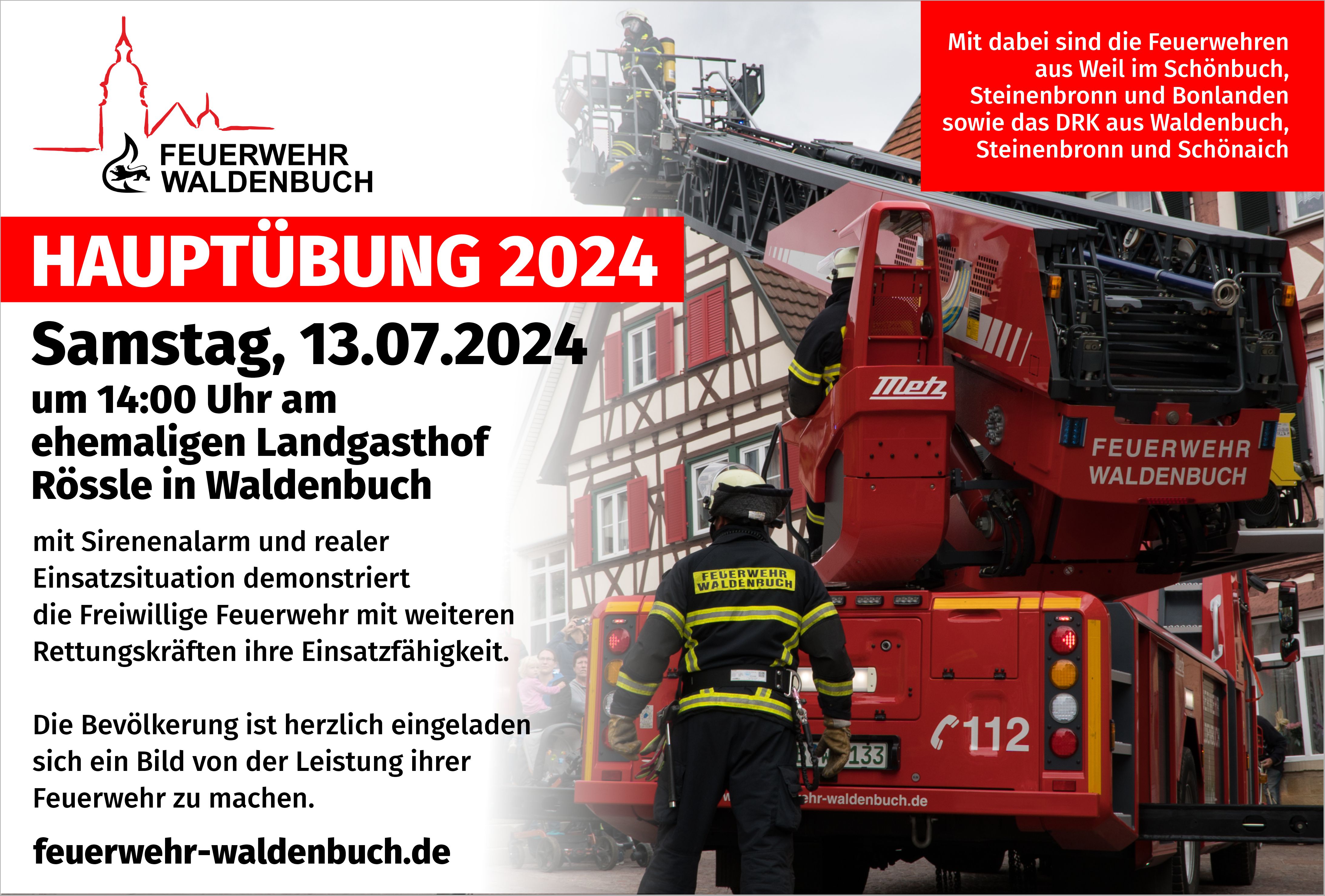 Feuerwehr Waldenbuch Fest 2024 - Tag der offenen Türe